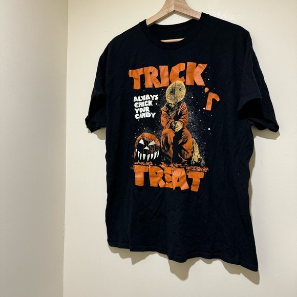 Men’s Unisex Trick R’ Treat Spirit Orange Sam Halloween Graphic T-Shirt Size: XL - Picture 2 of 14